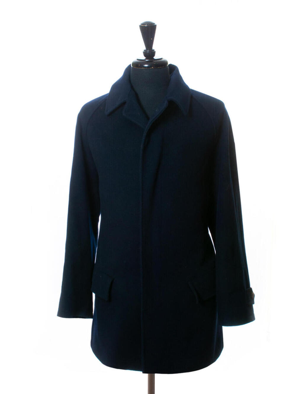 Corneliani Navy Blue Wool Coat 19753